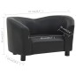 Divano per Cani Nero 67x41x39 cm in Similpelle
