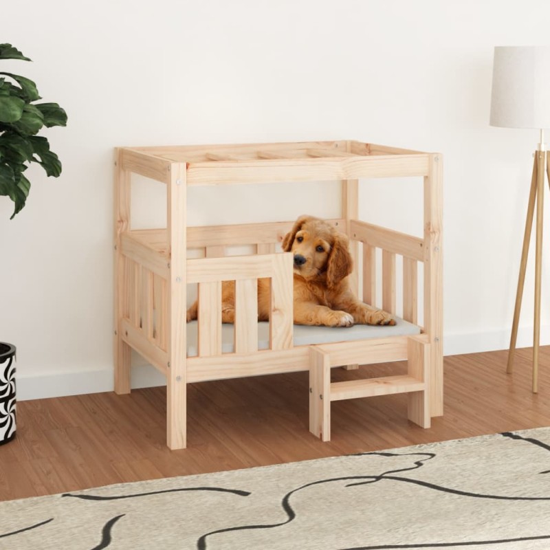 Cuccia per Cani 75,5x63,5x70 cm in Legno Massello di Pino Cuccia per Cani 75,5x63,5x70 cm in Legno Massello di Pino