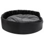 Lettino per Cani Nero e Grigio 90x79x20 cm Peluche e Similpelle Lettino per Cani Nero e Grigio 90x79x20 cm Peluche e Similpelle