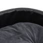 Lettino per Cani Nero e Grigio 90x79x20 cm Peluche e Similpelle Lettino per Cani Nero e Grigio 90x79x20 cm Peluche e Similpelle