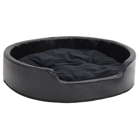vidaXL Lettino per Cani Nero 79x70x19 cm in Peluche e Similpelle