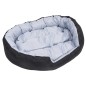 Cuscino per Cani Reversibile Lavabile Grigio e Nero 110x80x23cm Cuscino per Cani Reversibile Lavabile Grigio e Nero 110x80x23cm