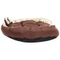 Cuscino Cani Reversibile Lavabile Marrone Crema 150x120x25 cm Cuscino Cani Reversibile Lavabile Marrone Crema 150x120x25 cm
