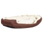 Cuscino Cani Reversibile Lavabile Marrone Crema 150x120x25 cm Cuscino Cani Reversibile Lavabile Marrone Crema 150x120x25 cm