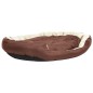 Cuscino Cani Reversibile Lavabile Marrone Crema 150x120x25 cm Cuscino Cani Reversibile Lavabile Marrone Crema 150x120x25 cm