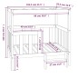 Cuccia per Cani Grigia 105,5x83,5x100cm Legno Massello di Pino Cuccia per Cani Grigia 105,5x83,5x100cm Legno Massello di Pino