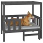 Cuccia per Cani Grigio 95,5x73,5x90cm in Legno Massello di Pino Cuccia per Cani Grigio 95,5x73,5x90cm in Legno Massello di Pino