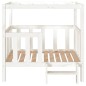 Cuccia per Cani Bianca 105,5x83,5x100 cm Legno Massello di Pino Cuccia per Cani Bianca 105,5x83,5x100 cm Legno Massello di Pino