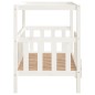 Cuccia per Cani Bianca 105,5x83,5x100 cm Legno Massello di Pino Cuccia per Cani Bianca 105,5x83,5x100 cm Legno Massello di Pino