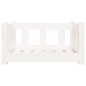 Cuccia per Cani Bianca 55,5x45,5x28cm in Legno Massello di Pino Cuccia per Cani Bianca 55,5x45,5x28cm in Legno Massello di Pino