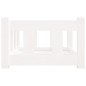 Cuccia per Cani Bianca 55,5x45,5x28cm in Legno Massello di Pino Cuccia per Cani Bianca 55,5x45,5x28cm in Legno Massello di Pino