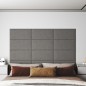 Pannelli Murali 12 pz Grigio Chiaro 60x30 cm in Tessuto 2,16 m² Pannelli Murali 12 pz Grigio Chiaro 60x30 cm in Tessuto 2,16 m²