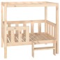 Cuccia per Cani 95,5x73,5x90 cm in Legno Massello di Pino