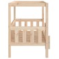 Cuccia per Cani 95,5x73,5x90 cm in Legno Massello di Pino