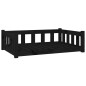 Cuccia per Cani Nera 95,5x65,5x28 cm in Legno Massello di Pino Cuccia per Cani Nera 95,5x65,5x28 cm in Legno Massello di Pino