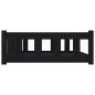 Cuccia per Cani Nera 105,5x75,5x28 cm in Legno Massello di Pino