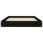 Cuccia per Cani Nera 91,5x64x9 cm in Legno Massello di Pino Cuccia per Cani Nera 91,5x64x9 cm in Legno Massello di Pino