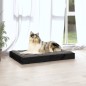 Cuccia per Cani Nera 91,5x64x9 cm in Legno Massello di Pino Cuccia per Cani Nera 91,5x64x9 cm in Legno Massello di Pino