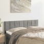 Testiere 2 pz Grigio Chiaro 72x5x78/88 cm in Velluto Testiere 2 pz Grigio Chiaro 72x5x78/88 cm in Velluto