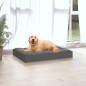 Cuccia per Cani Grigia 71,5x54x9 cm in Legno Massello di Pino Cuccia per Cani Grigia 71,5x54x9 cm in Legno Massello di Pino