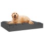 Cuccia per Cani Grigia 71,5x54x9 cm in Legno Massello di Pino Cuccia per Cani Grigia 71,5x54x9 cm in Legno Massello di Pino