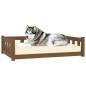 Cuccia per Cani Miele 105,5x75,5x28cm in Legno Massello di Pino