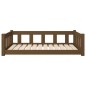 Cuccia per Cani Miele 105,5x75,5x28cm in Legno Massello di Pino