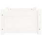 Cuccia per Cani Bianca 55,5x45,5x28cm in Legno Massello di Pino Cuccia per Cani Bianca 55,5x45,5x28cm in Legno Massello di Pino