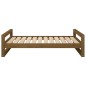 Cuccia per Cani Miele 105,5x75,5x28cm in Legno Massello di Pino