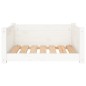 Cuccia per Cani Bianca 65,5x50,5x28cm in Legno Massello di Pino Cuccia per Cani Bianca 65,5x50,5x28cm in Legno Massello di Pino