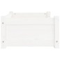 Cuccia per Cani Bianca 65,5x50,5x28cm in Legno Massello di Pino Cuccia per Cani Bianca 65,5x50,5x28cm in Legno Massello di Pino
