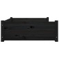 vidaXL Cuccia per Cani Nera 95,5x65,5x28cm in Legno Massello di Pino