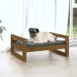 Cuccia per Cani Miele 65,5x50,5x28cm in Legno Massello di Pino Cuccia per Cani Miele 65,5x50,5x28cm in Legno Massello di Pino