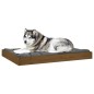Cuccia per Cani Miele 101,5x74x9 cm in Legno Massello di Pino