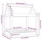 Cuccia per Cani Miele 71x55x70 cm in Legno Massello di Pino Cuccia per Cani Miele 71x55x70 cm in Legno Massello di Pino