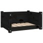 Cuccia per Cani Nera 55,5x45,5x28cm in Legno Massello di Pino Cuccia per Cani Nera 55,5x45,5x28cm in Legno Massello di Pino