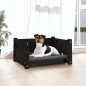 Cuccia per Cani Nera 55,5x45,5x28cm in Legno Massello di Pino Cuccia per Cani Nera 55,5x45,5x28cm in Legno Massello di Pino