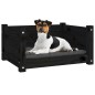 Cuccia per Cani Nera 55,5x45,5x28cm in Legno Massello di Pino Cuccia per Cani Nera 55,5x45,5x28cm in Legno Massello di Pino