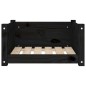 Cuccia per Cani Nera 55,5x45,5x28cm in Legno Massello di Pino Cuccia per Cani Nera 55,5x45,5x28cm in Legno Massello di Pino