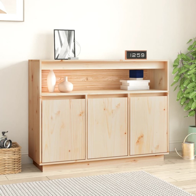 Credenza 104,5x34x80 cm in Legno Massello di Pino Credenza 104,5x34x80 cm in Legno Massello di Pino