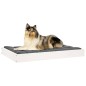 Cuccia per Cani Bianca 91,5x64x9 cm in Legno Massello di Pino Cuccia per Cani Bianca 91,5x64x9 cm in Legno Massello di Pino