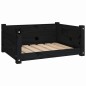 Cuccia per Cani Nera 65,5x50,5x28cm in Legno Massello di Pino Cuccia per Cani Nera 65,5x50,5x28cm in Legno Massello di Pino
