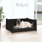 Cuccia per Cani Nera 65,5x50,5x28cm in Legno Massello di Pino Cuccia per Cani Nera 65,5x50,5x28cm in Legno Massello di Pino