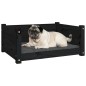 Cuccia per Cani Nera 65,5x50,5x28cm in Legno Massello di Pino Cuccia per Cani Nera 65,5x50,5x28cm in Legno Massello di Pino