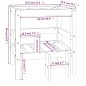 Cuccia per Cani Miele 55,5x53,5x60 cm in Legno Massello di Pino Cuccia per Cani Miele 55,5x53,5x60 cm in Legno Massello di Pino