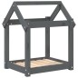 Cuccia per Cani Grigia 61x50x70 cm in Legno Massello di Pino Cuccia per Cani Grigia 61x50x70 cm in Legno Massello di Pino