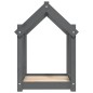Cuccia per Cani Grigia 61x50x70 cm in Legno Massello di Pino Cuccia per Cani Grigia 61x50x70 cm in Legno Massello di Pino