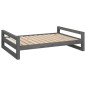 Cuccia per Cani Grigia 105,5x75,5x28 cm Legno Massello di Pino Cuccia per Cani Grigia 105,5x75,5x28 cm Legno Massello di Pino