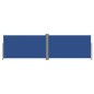 Tenda da Sole Laterale Retrattile Blu 160x600 cm Tenda da Sole Laterale Retrattile Blu 160x600 cm