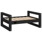 Cuccia per Cani Nera 65,5x50,5x28cm in Legno Massello di Pino Cuccia per Cani Nera 65,5x50,5x28cm in Legno Massello di Pino